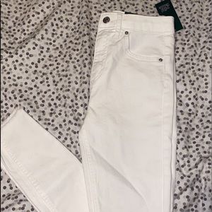 New white target jeans